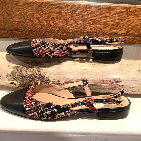 NWT Steve Madden Multicolor Tweed Belinda Flats Size 6.5 - Picture 8 of 11